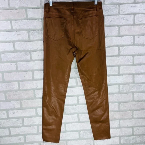 Joe's Jeans The Charlie High Rise Skinny Coated Jeans in Maple Size 29 - Picture 5 of 11